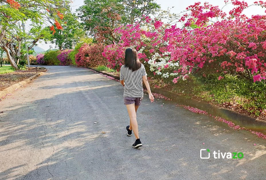 a picture of girl walking