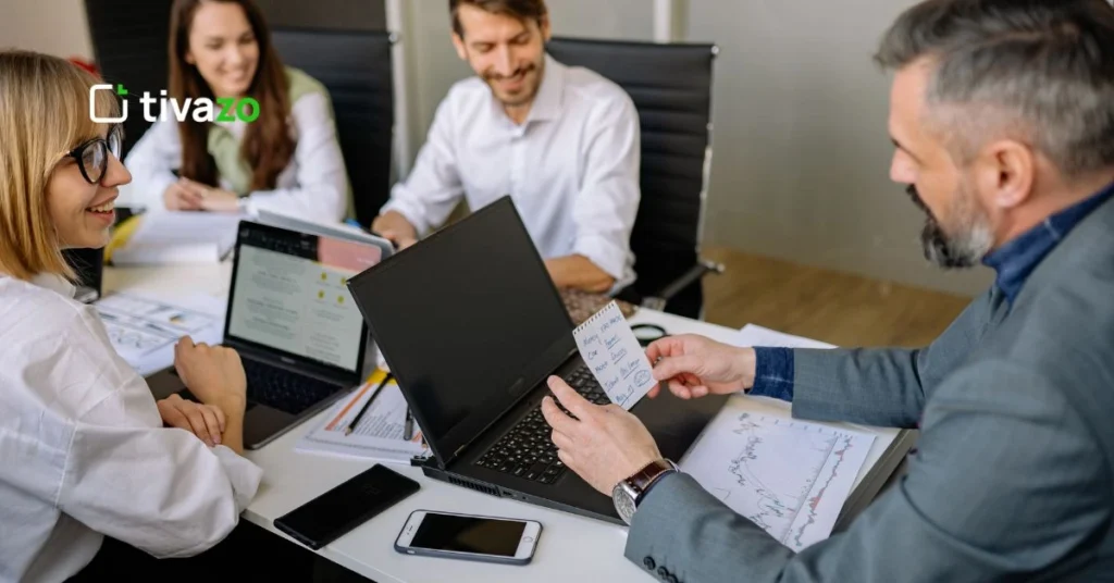 group of people discussing about employee monitoring tool