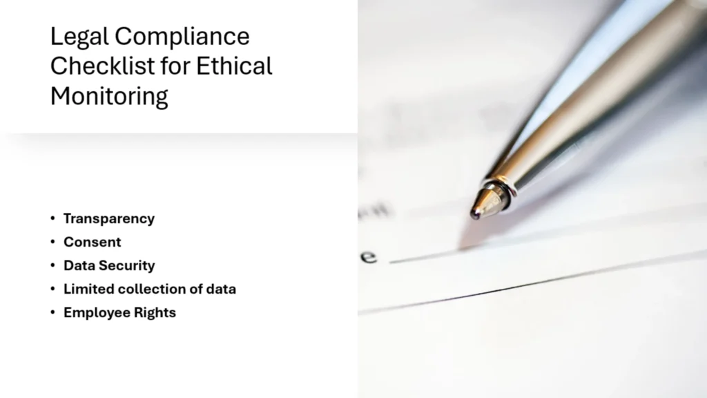 Legal Compliance Checklist for Ethical Monitoring