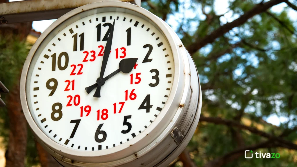 24 hr clock to 12 hr