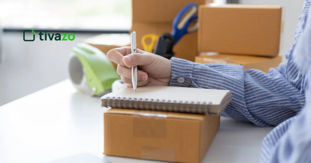 writing a routine in a paper for time tracking productivity