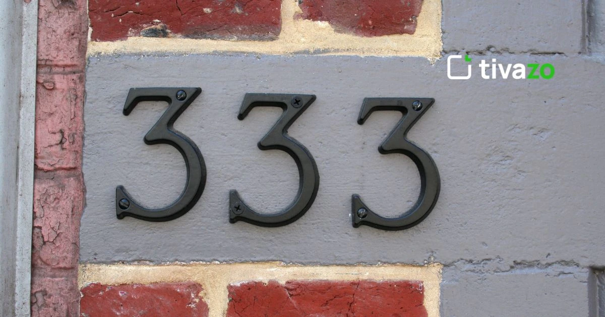 a wall sticker of 333 productivity rule