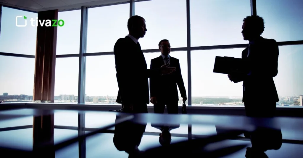 3 man discussing about 333 rule of productivity in office