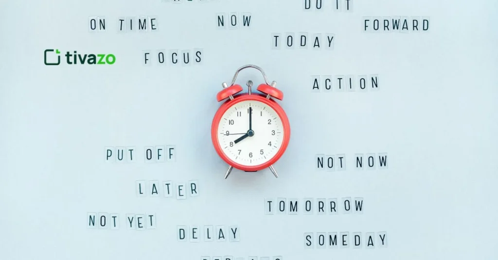 a paper showing time management hacks written with a picture of a clock