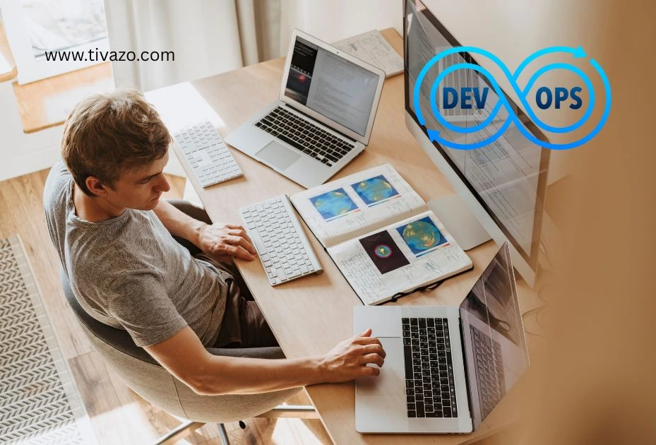 a picture of boy working as devops