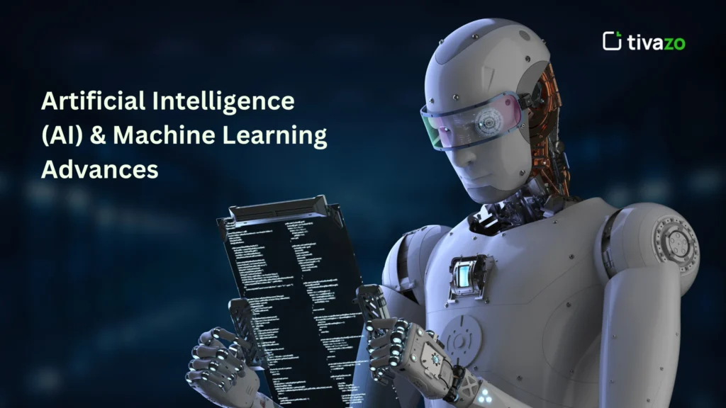 visualization of Artificial Intelligence (AI) and Machine Learning advances in 2025