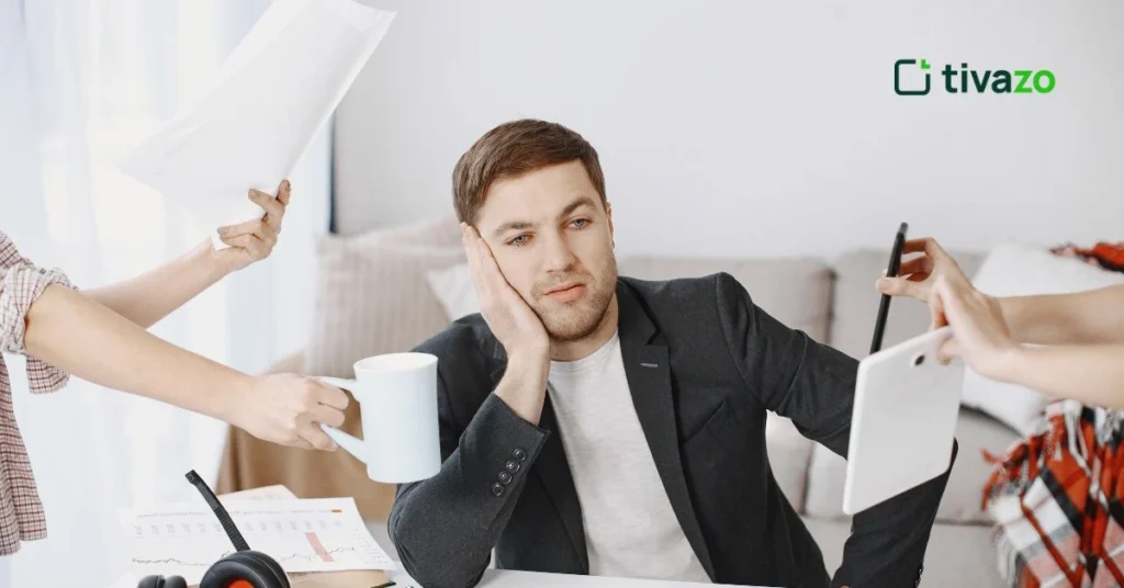 a guy Multitasking in flow theory