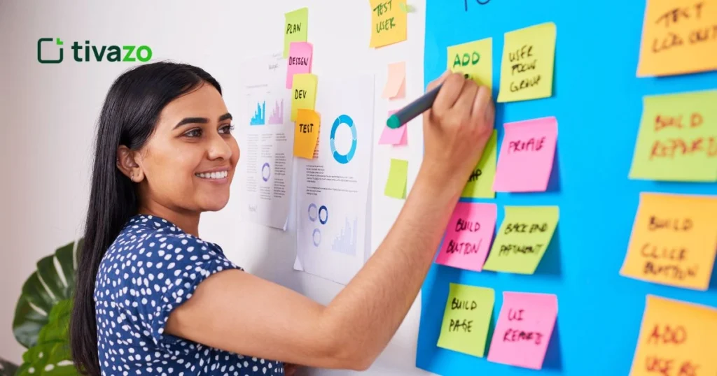 Backlog Grooming: Guide to Effective Sprint Planning by a girl in pin note