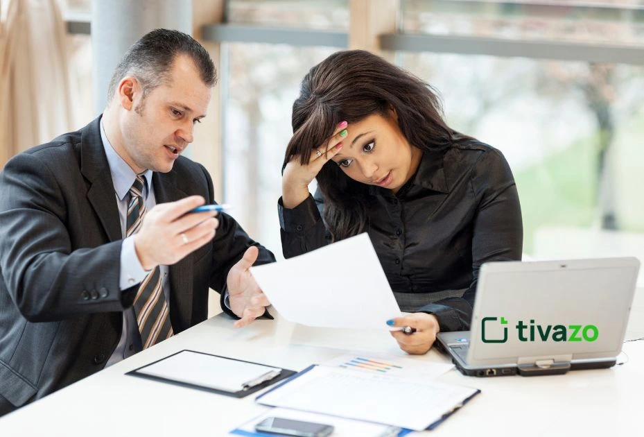 Two difficult managers talking to each other