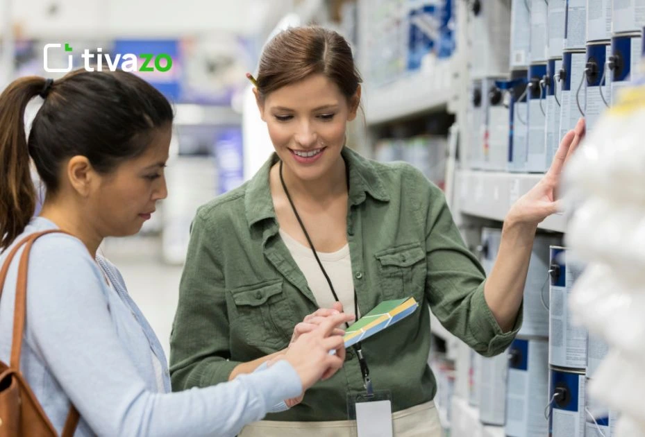 a picture of retail associate