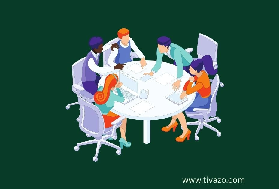 A picture showing group discussion for Decision Fatigue