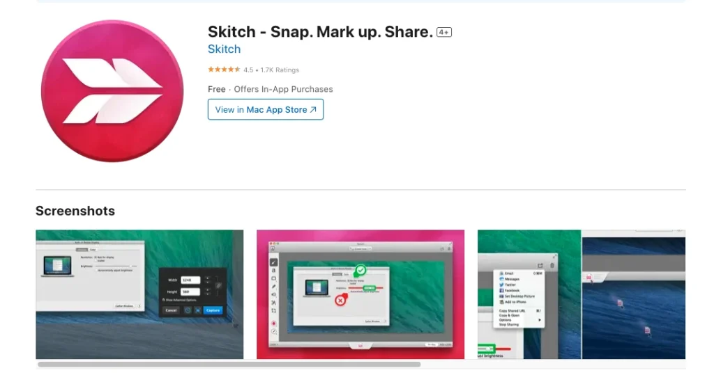 Skitch as a mac screenshot tool