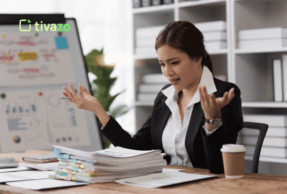 an employee having time management problems in new york office