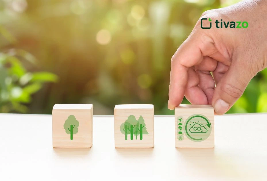 An infographic of environmental benefits