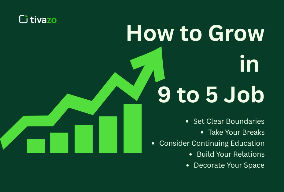 Image for how to grow in 9 to 5 jobs.