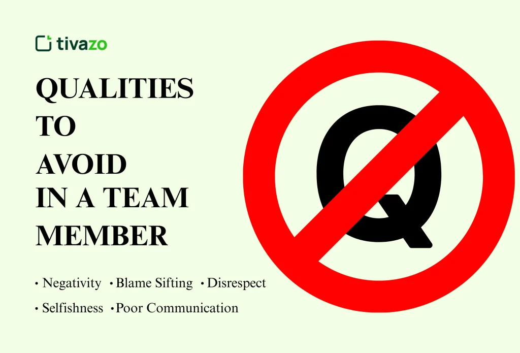 Qualities to Avoid in a Team Member