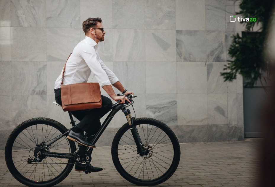 Image for use of bicycle for office commute