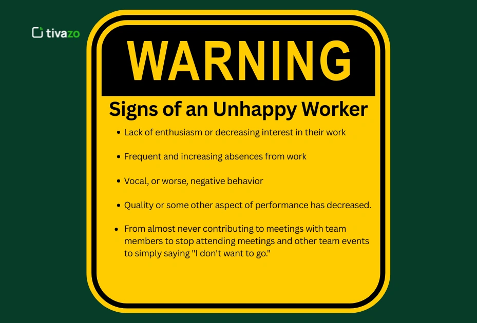 Image showing the warning sign of an unhappy worker