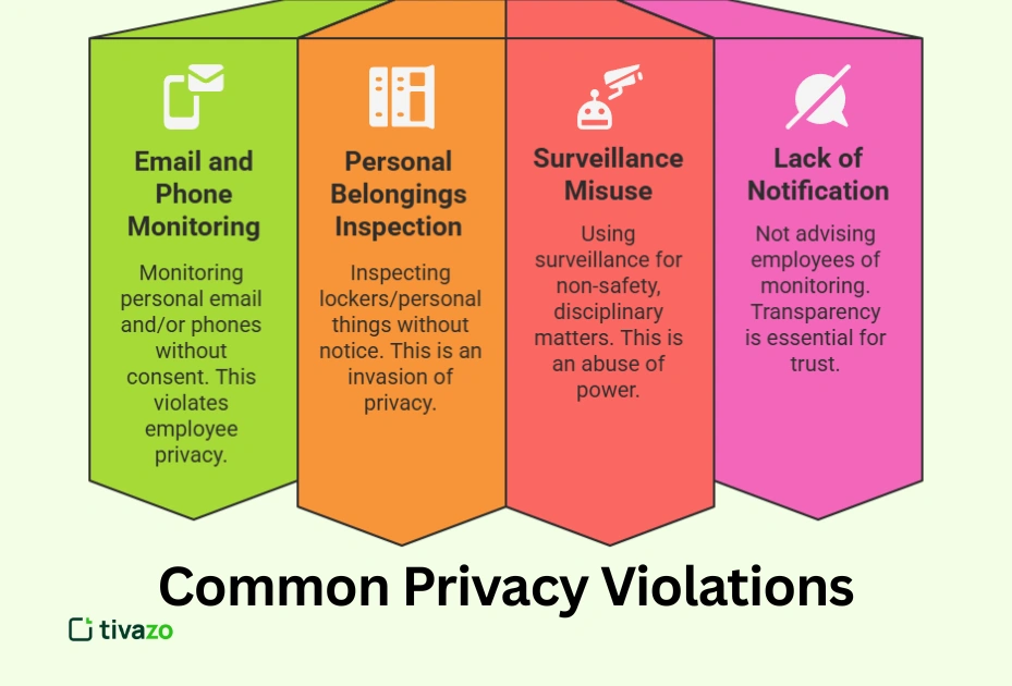 Image showing the common privacy violations issues