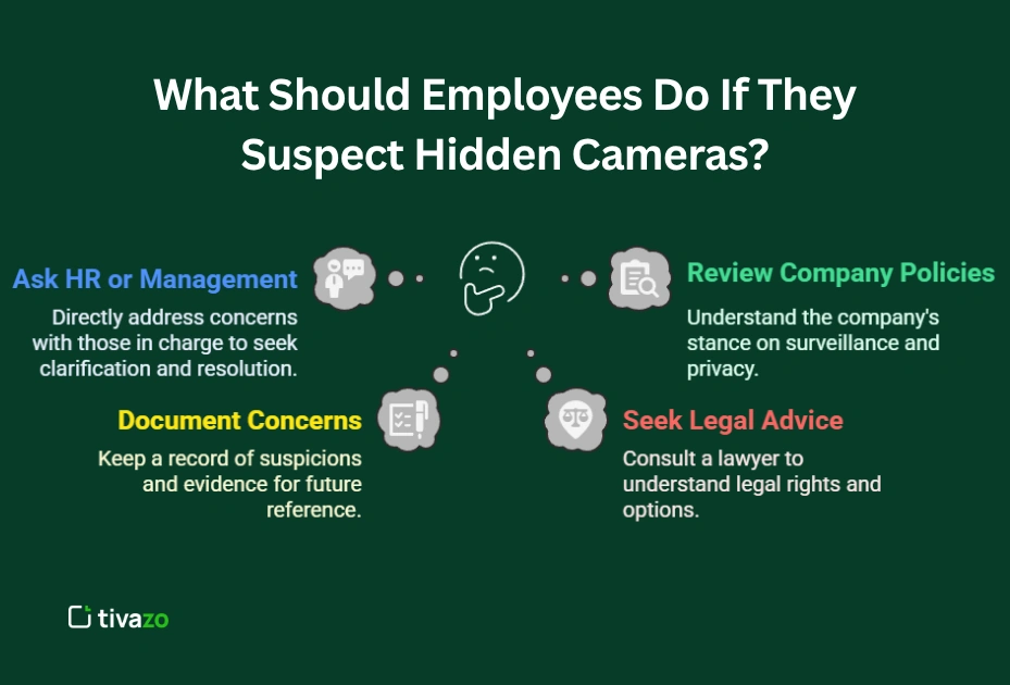 Image showing that What Should Employees Do If They Suspect Hidden Cameras?