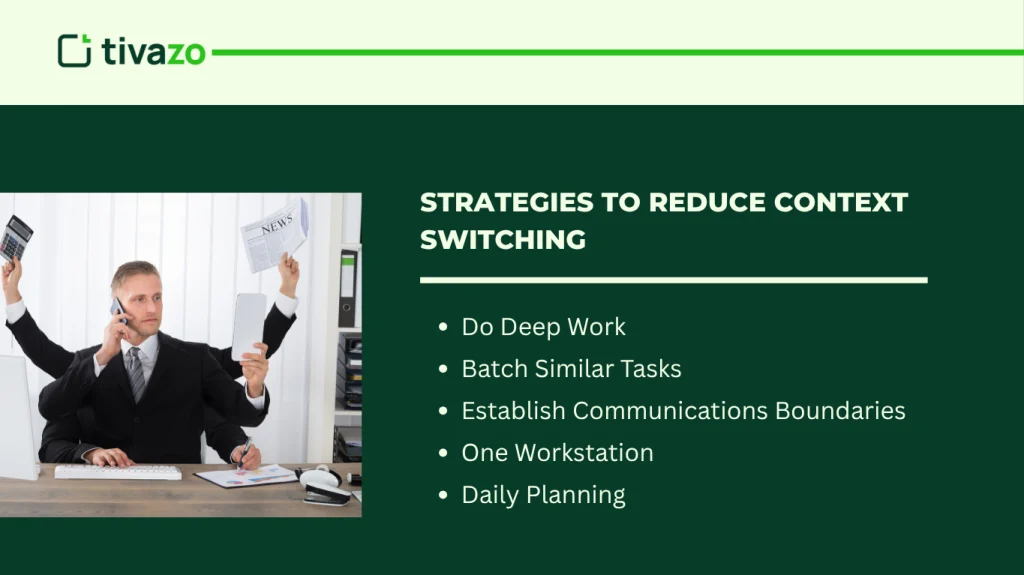 Strategies to Reduce Context Switching