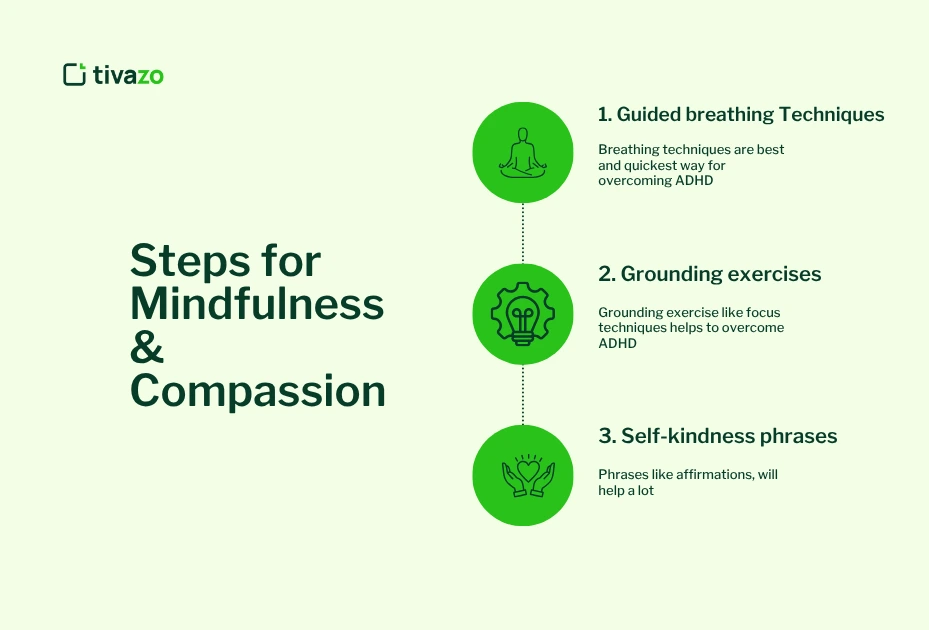 Steps for mindfulness and compassion