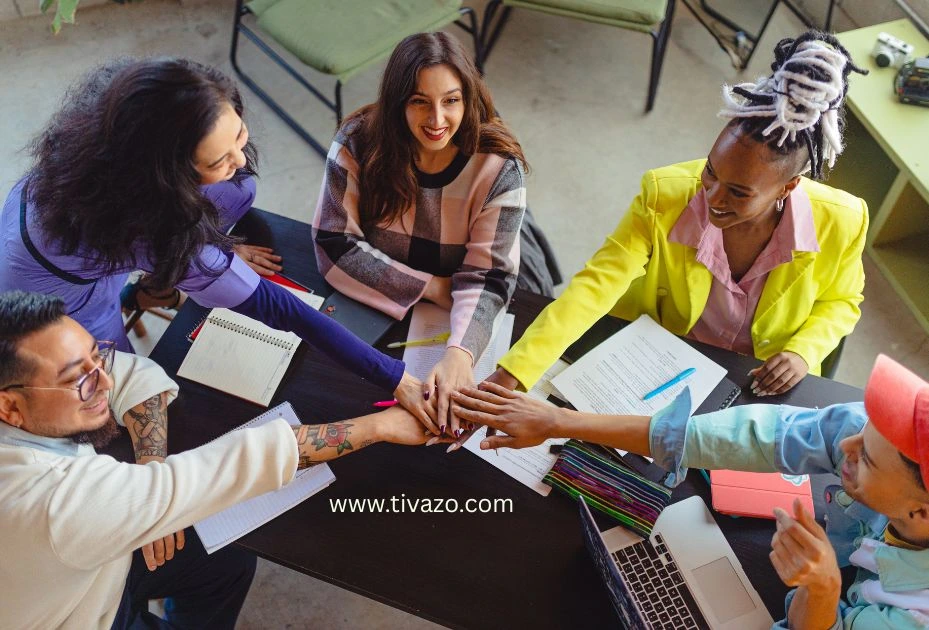 A group of people discussing Society and cultural background
