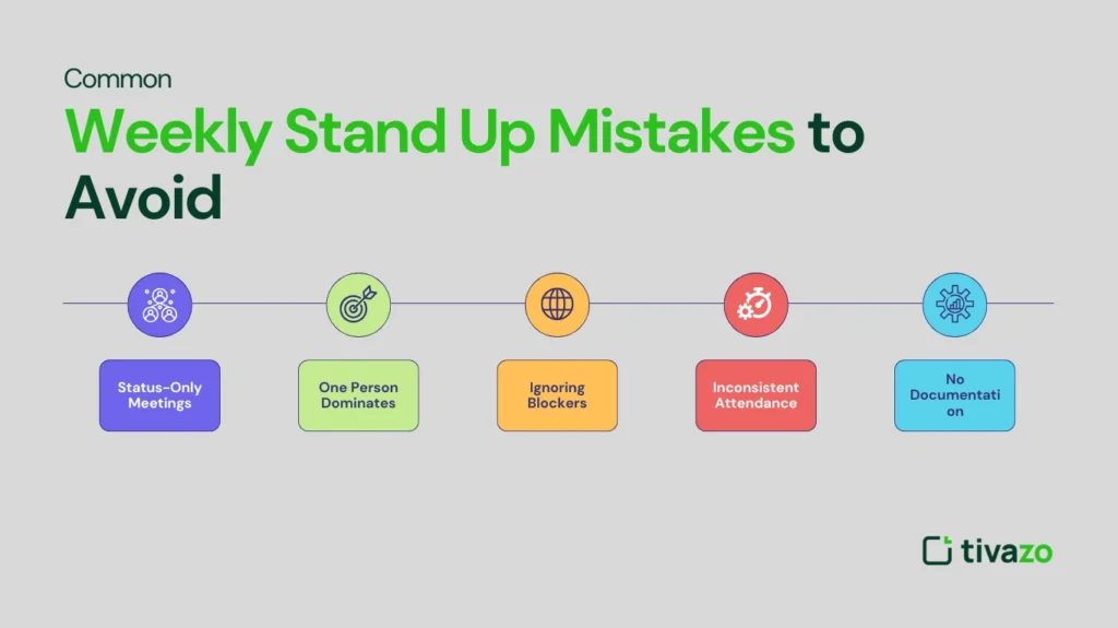Common Weekly Stand Up Mistakes to Avoid