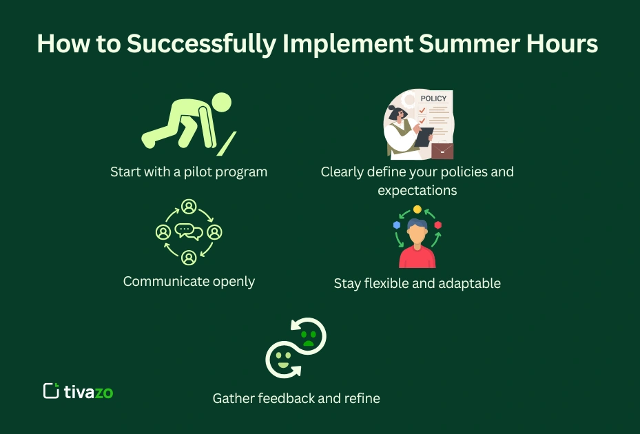 How to Successfully Implement Summer Hours in Your Company
