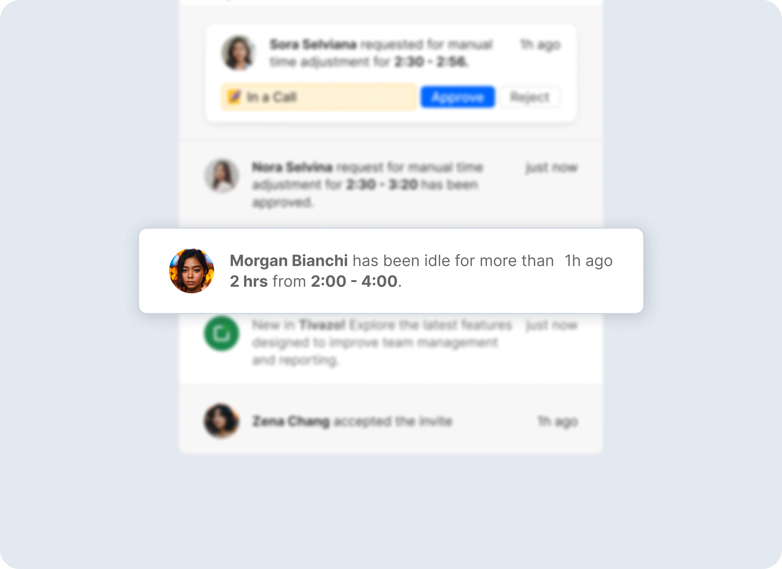 Idle Employee Notifications
