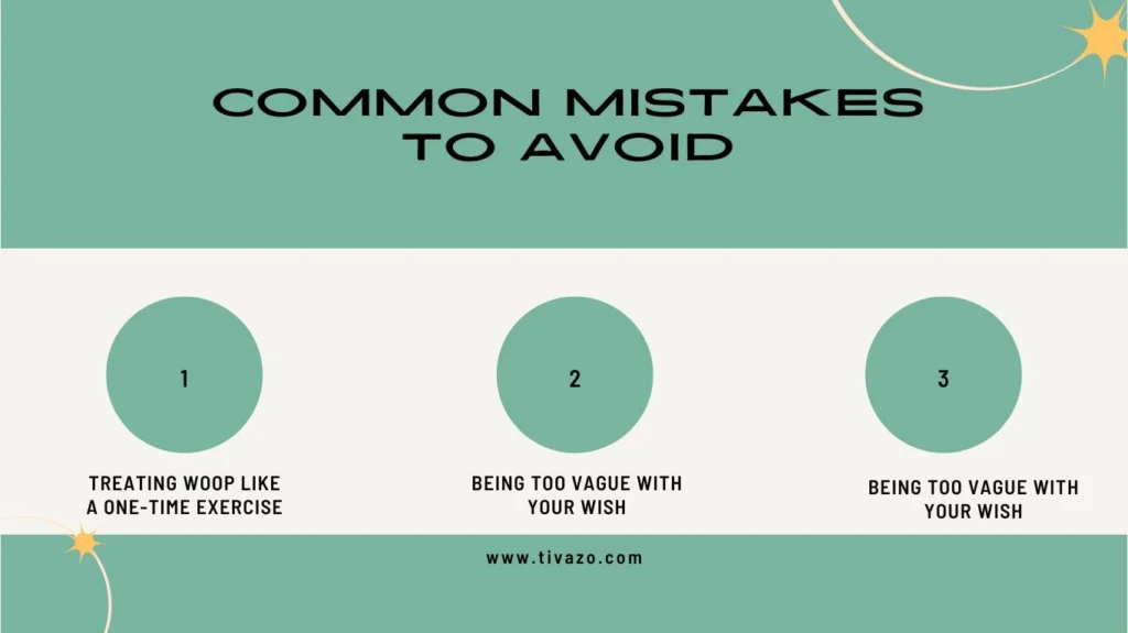 Woop Goals common mistakes