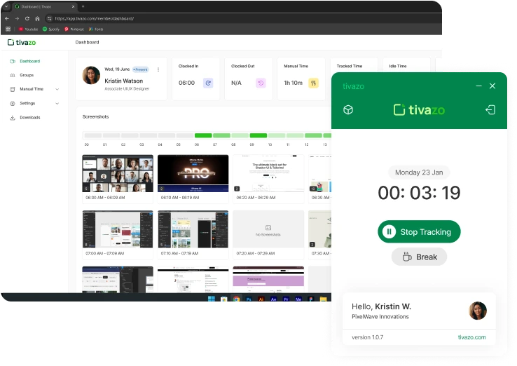 Dashboard screenshot