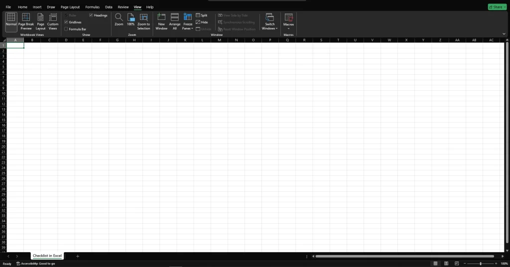 Create a New Excel File