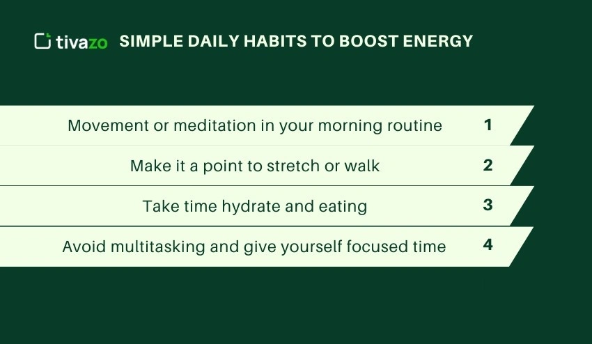 Daily Habits to Boost Energy